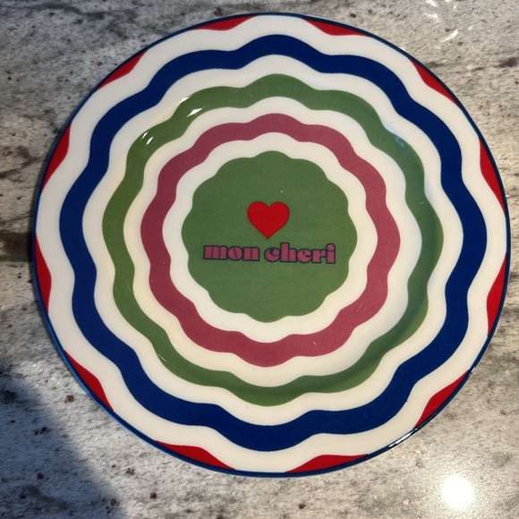 NWT Anthropologie Mon Cheri Dessert Plates, Set of 4 - Picture 6 of 9